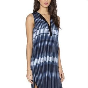 Vince Blue High Low Halter Sundress